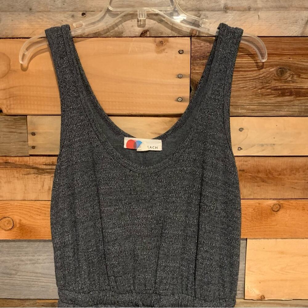 Free People Bicoastal Romper Jumpsuit In Charcoal Grey Heather - S Beachy Lounge - Picture 7 of 14